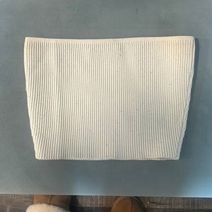 Babaton, XXS, white crop top